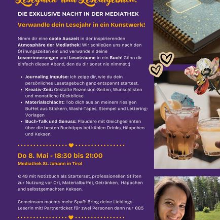 Books & Cookies present: The Joy of Reading and a Reading Journal (GERMAN)