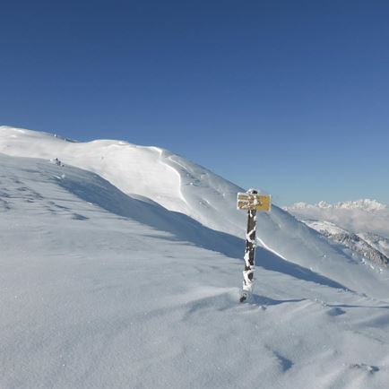 Ausgangspunkt für ihre Skitour 