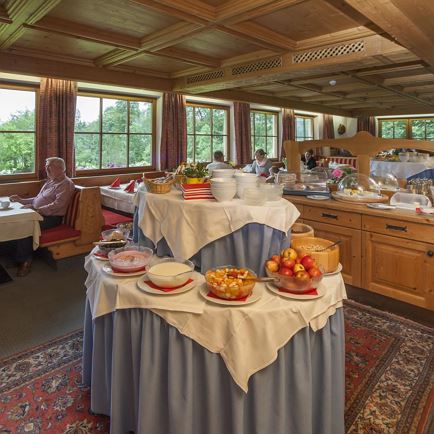 Kramerhof, Kirchdorf, Gasteig Frühstücksbuffet