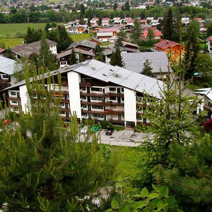 Blick auf Appartement Haus