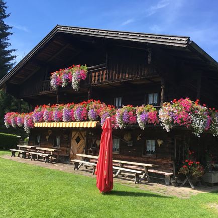 ... mit Balkonblumen