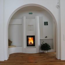 Kamin im Seminarraum