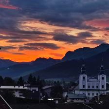 Aussicht-Sonnenuntergang