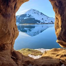 Brantlsee mit Blick zur Hohen Salve