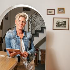 Ihre Gastgeberin Astrid