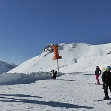 Skivergnügen auf über 2000m Seehöhe