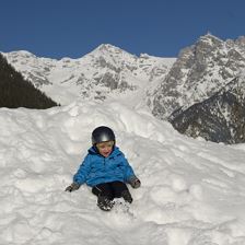 Kinder Spaß im Schnee