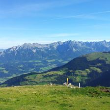 Hohe Salve mit Blick auf den Wilden Kaiser