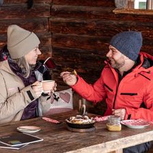 Kaiserschmarrn in der Skihütte