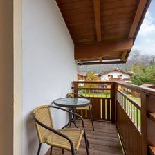 Balkon - Blick Garten