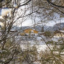 Ansicht beim Langlaufen