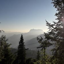 Steinplatte, Blick zum Wilden Kaiser