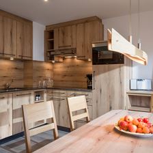 Appartement Fleiding Küche und Wohnraum