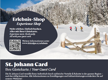 Gastenkaart St. Johann Card