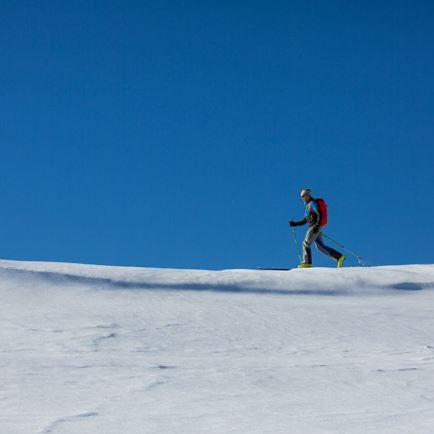 Slope ski tour on the Schwarzkogel