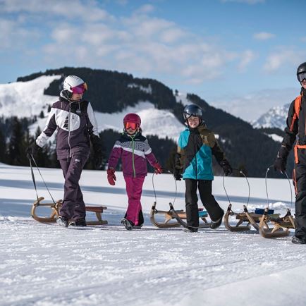 Rodelbahn Hochkogel Fieberbrunn unterer Teil