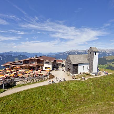 Vom Gipfel Hohe Salve nach Hopfgarten